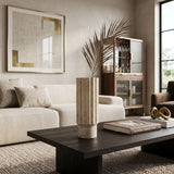 Fluted Marble Decorative Vase L | OROA