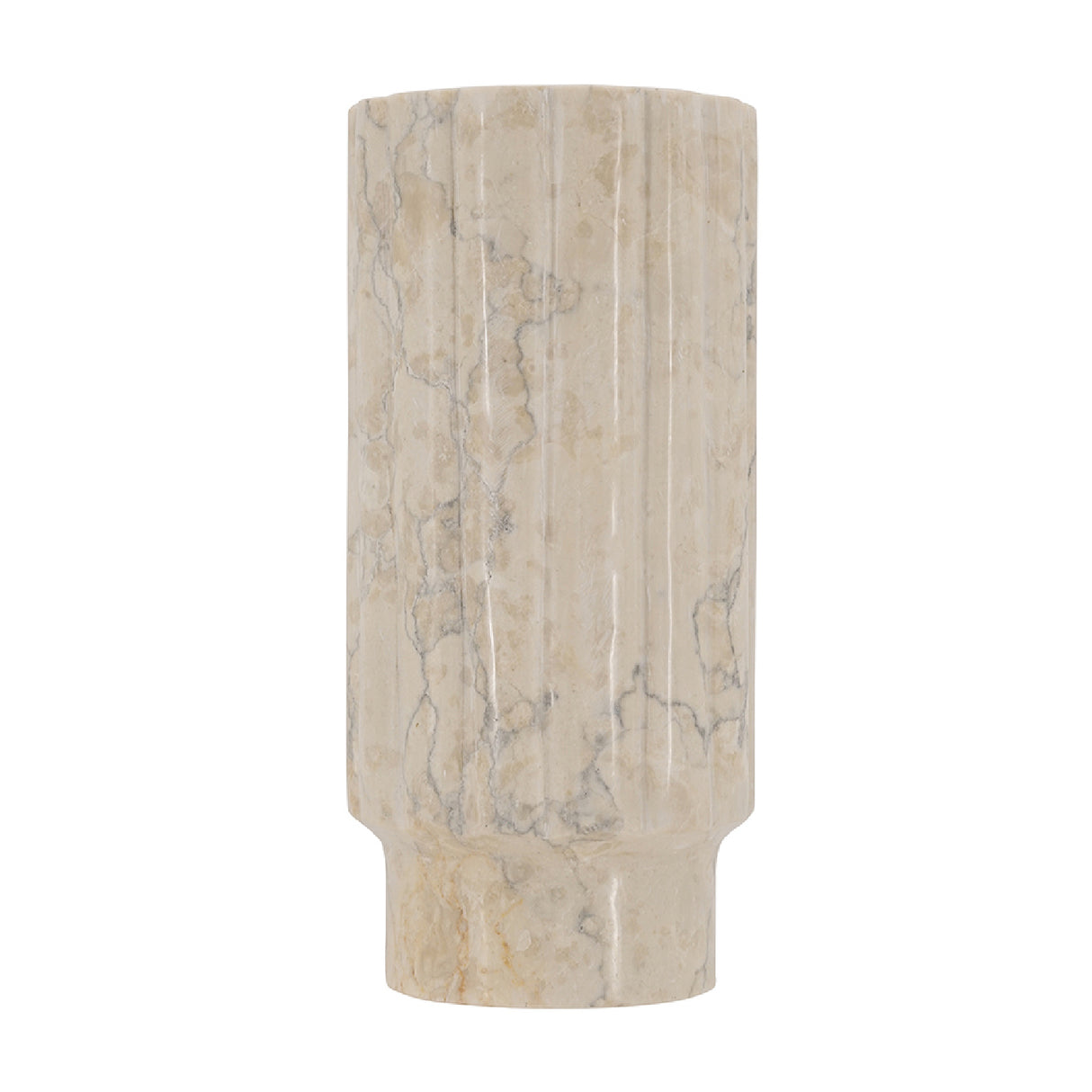 Fluted Marble Decorative Vase S | OROA
