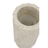 Fluted Marble Decorative Vase S | OROA