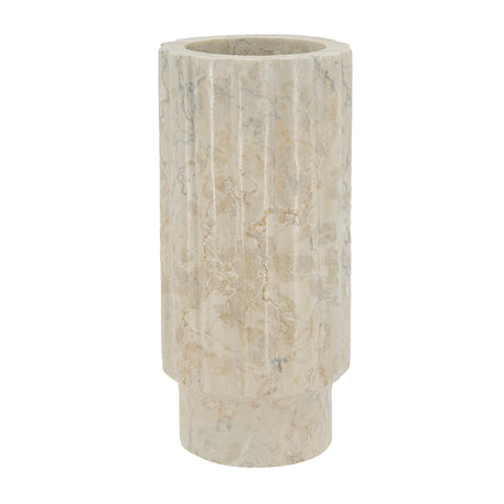 Fluted Marble Decorative Vase S | OROA