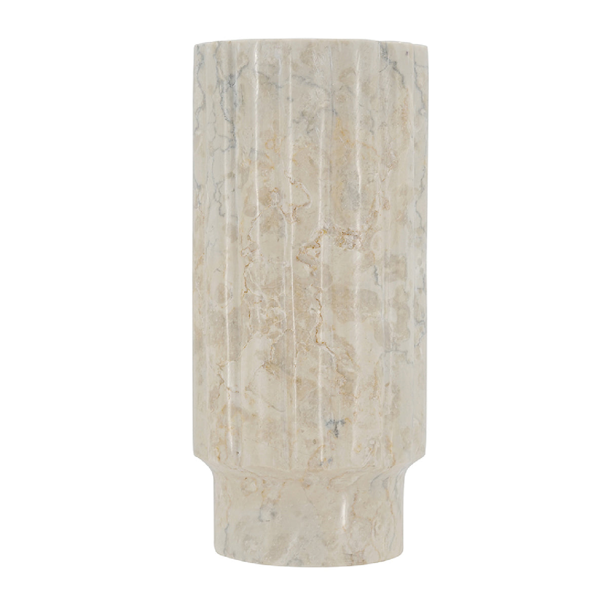 Fluted Marble Decorative Vase S | OROA