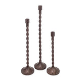 Handcrafted Aluminum Taper Candle Holders (3) | OROA