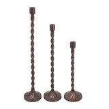 Handcrafted Aluminum Taper Candle Holders (3) | OROA