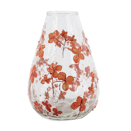 Modern European furniture - Red Botanical Glass Vase - www.oroa.com