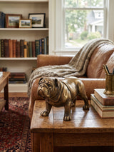Vintage Lifelike French Bulldog Figurine | OROA
