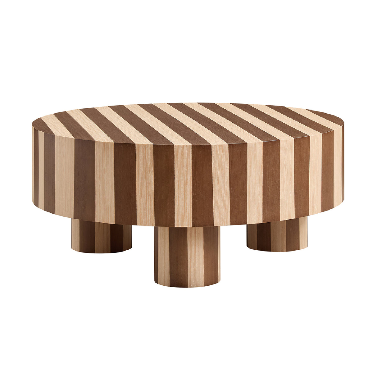 Natural Round Wood Coffee Table | OROA