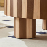 Natural Round Wood Coffee Table | OROA