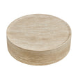 Round Yellow Travertine Coffee Table by OROA