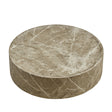Travertine-Look Round Coffee Table by OROA