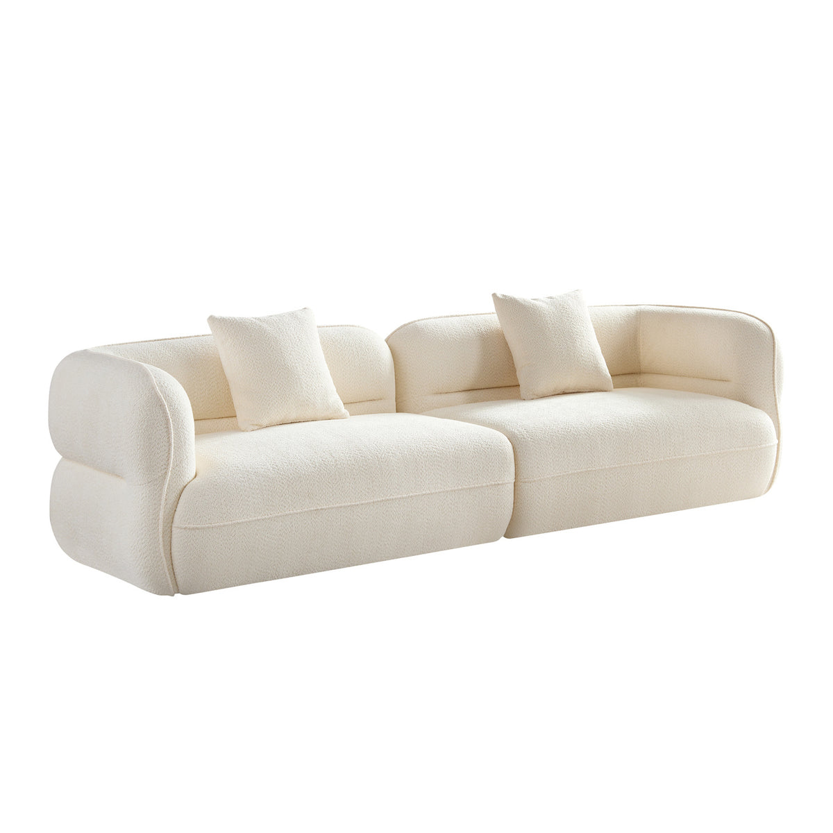 2-Part Upholstered Modular Sofa | OROA