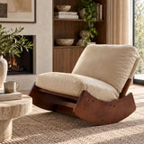 Upholstered Glider Rocking Chair | OROA