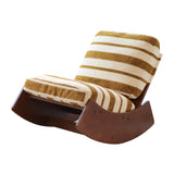 Comfortable Upholstered Glider Rocking Chair | OROA