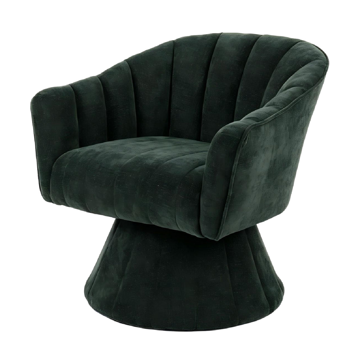 Modern Channel Tufted Barrel Chair | OROA