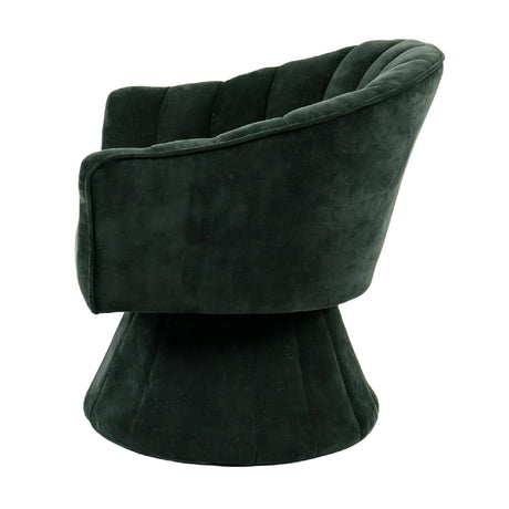 Modern Channel Tufted Barrel Chair | OROA