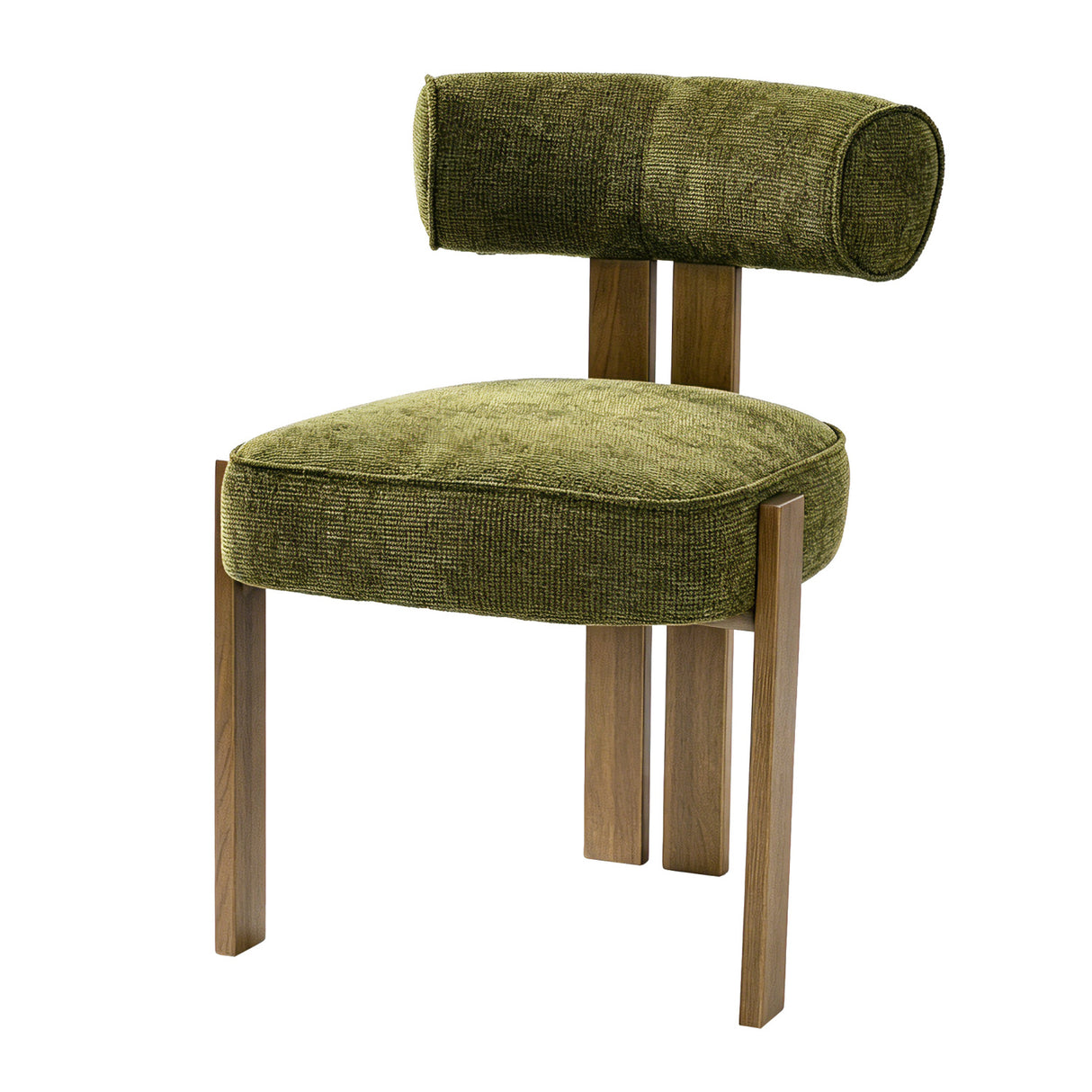 Modern Upholstered Curved Back Dining Chair | OROA