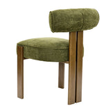 Modern Upholstered Curved Back Dining Chair | OROA