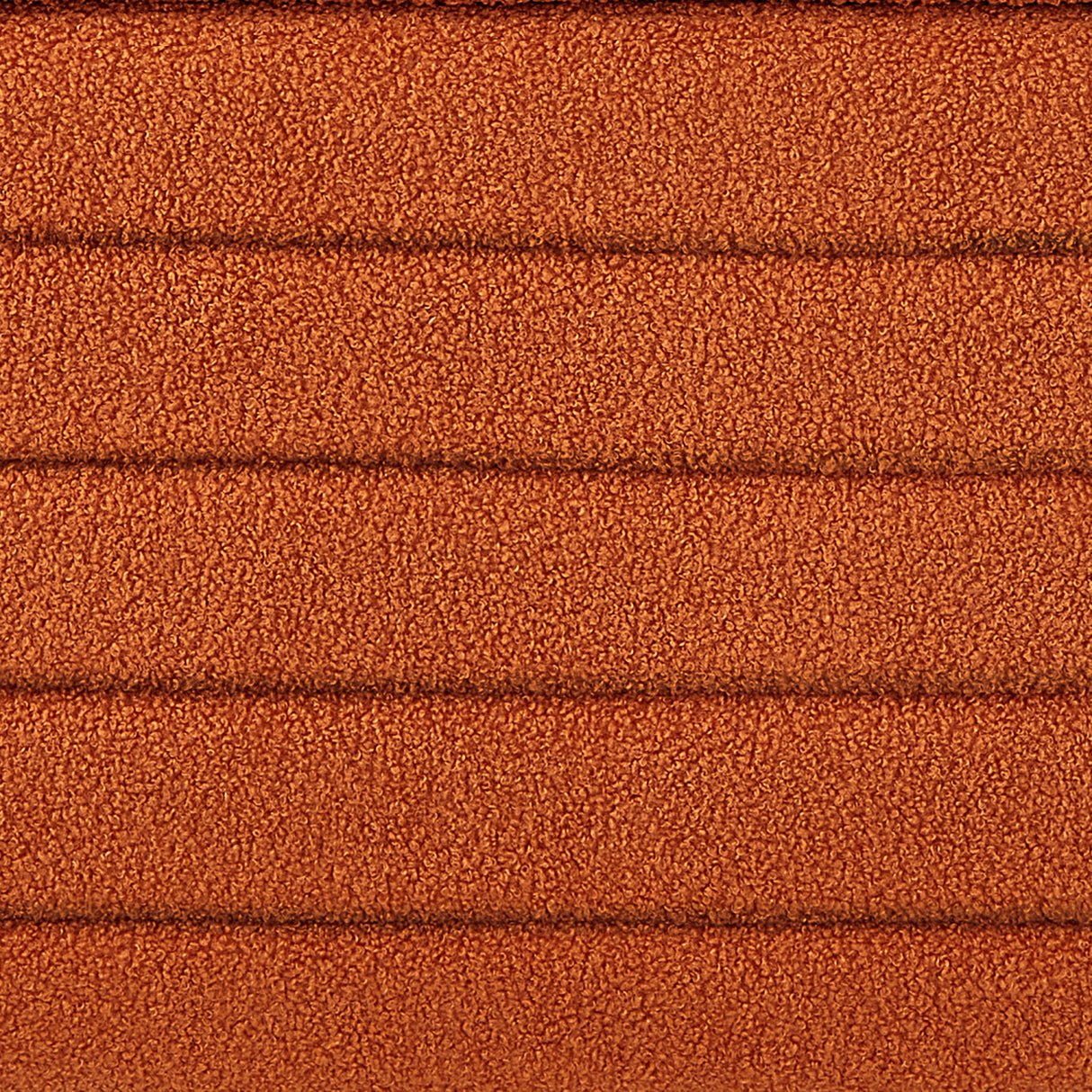 Orange Boucle Upholstered Storage Ottoman Bench | OROA