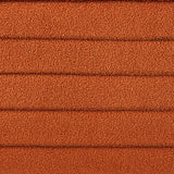 Orange Boucle Upholstered Storage Ottoman Bench | OROA