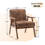 Modern European furniture - Wingback Solid Wood Frame Armchair - www.oroa.com