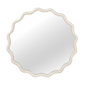 Modern European furniture - Wavy Wood Frame Wall Mirror - www.oroa.com
