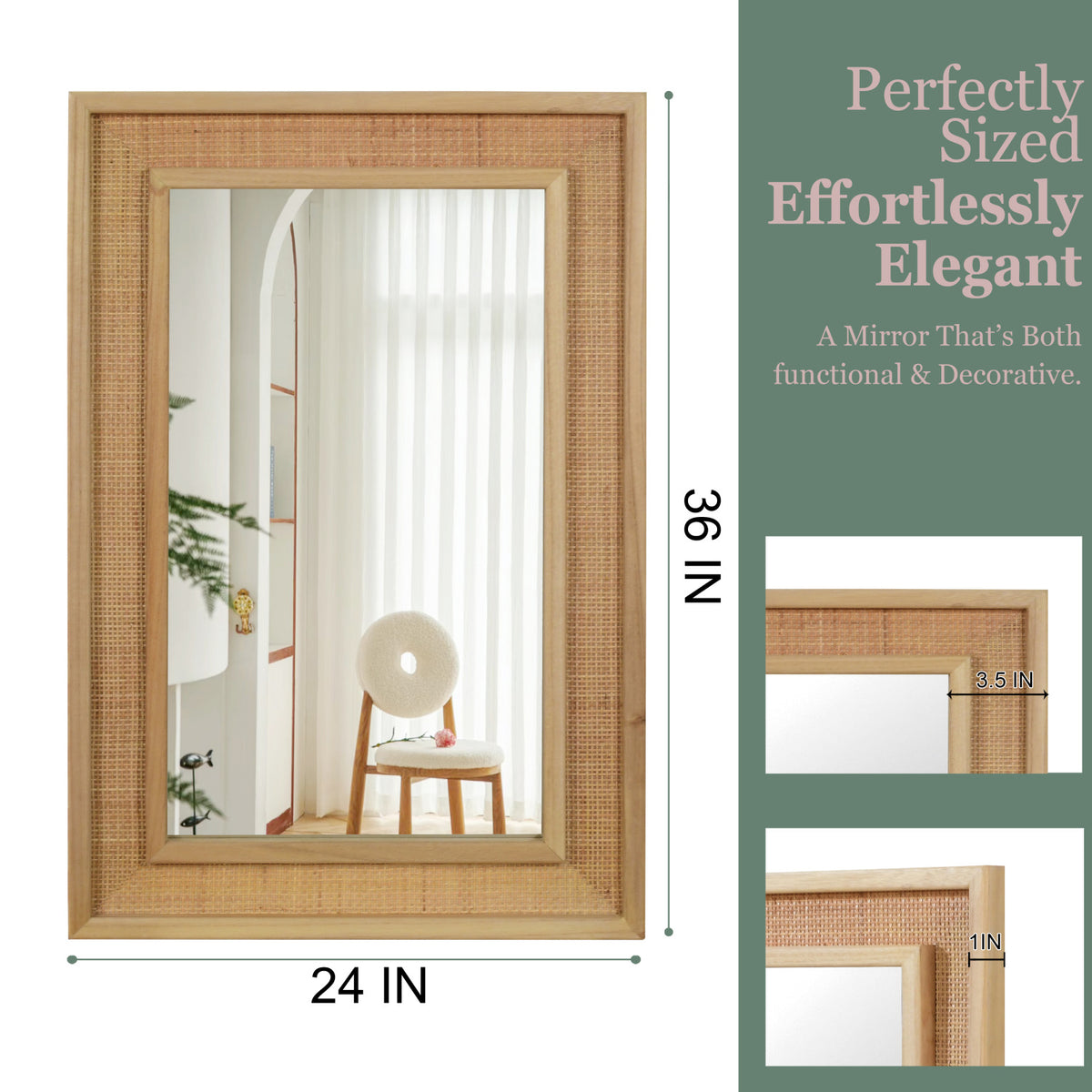 Solid Wood Frame Mirror | OROA