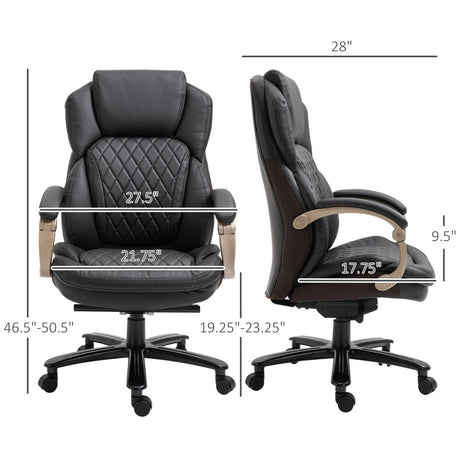Leather Upholstered Executive Office Chair | OROA