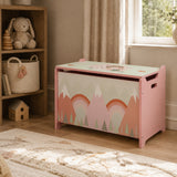 Pink Kids Toy Box with Lid | OROA Kids
