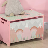 Pink Kids Toy Box with Lid | OROA Kids