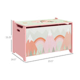 Pink Kids Toy Box with Lid | OROA Kids