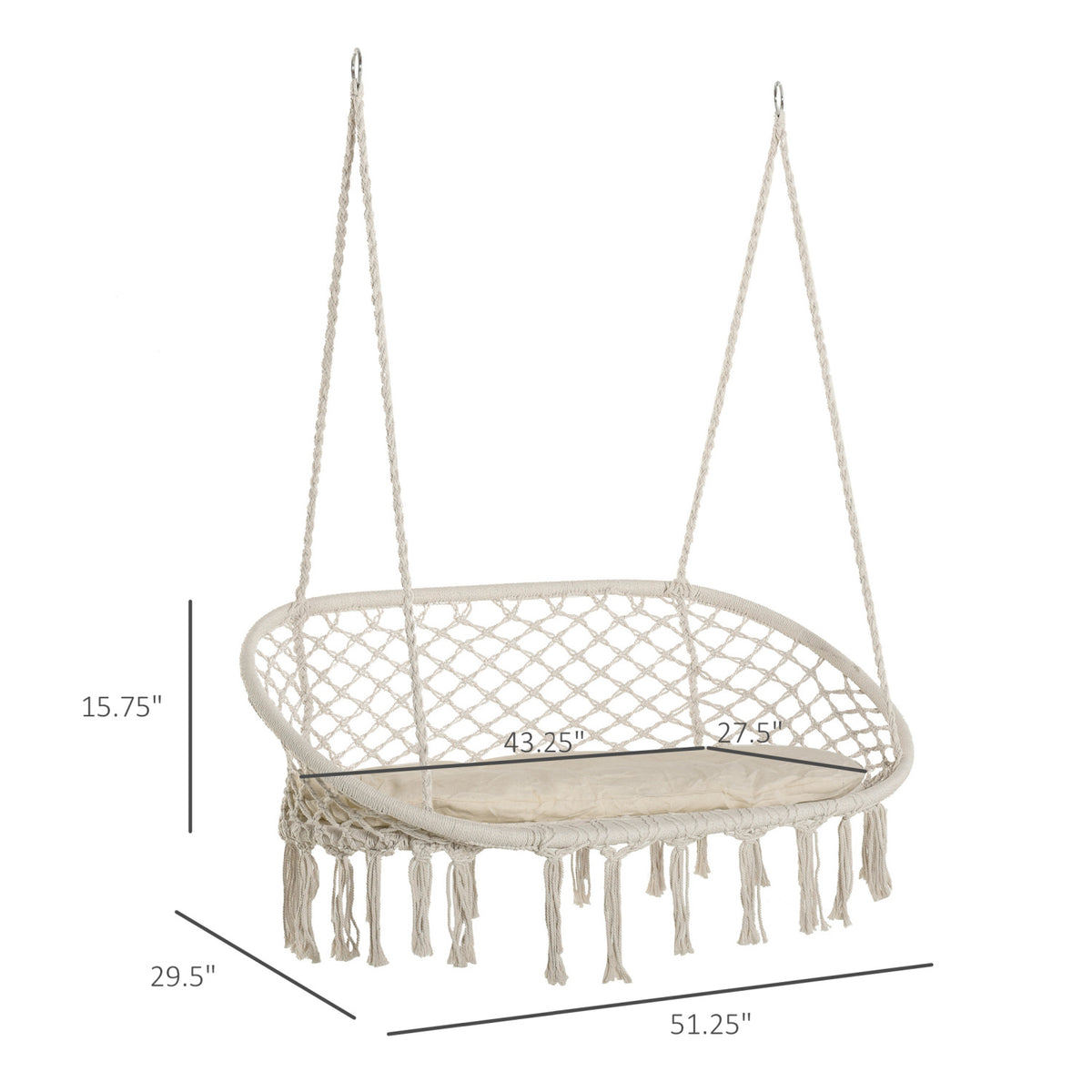 Outsunny Indoor/Outdoor Hammock Chair | OROA