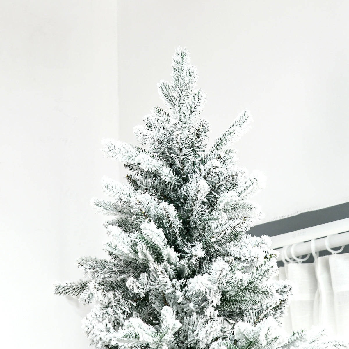 108' Pine Snow Flocked Artificial Christmas Tree - OROA - view 4