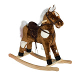 Kids Plush Metal Ride-On Rocking Horse Toy | OROA Kids