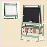 3-in-1 Kids Art Easel with Storage Baskets | OROA Kids