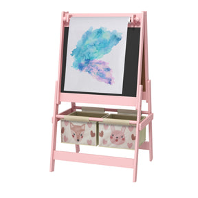 Modern European furniture - 3-in-1 Pink Kids Art Easel with Storage - www.oroa.com