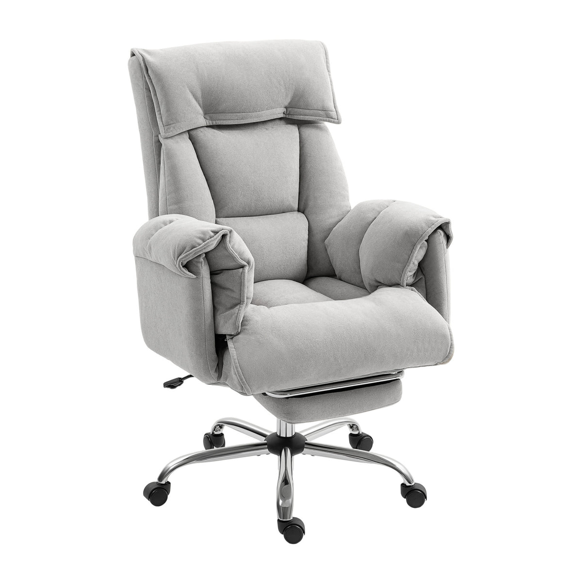 Light Taupe Gray Executive Office Chair with Footrest by OROA