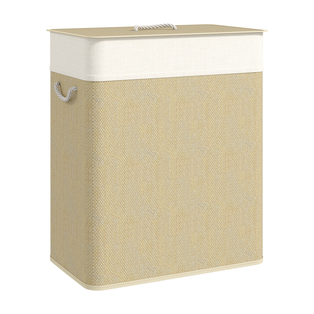 Modern European furniture - Natural Bamboo Double Laundry Hamper - www.oroa.com
