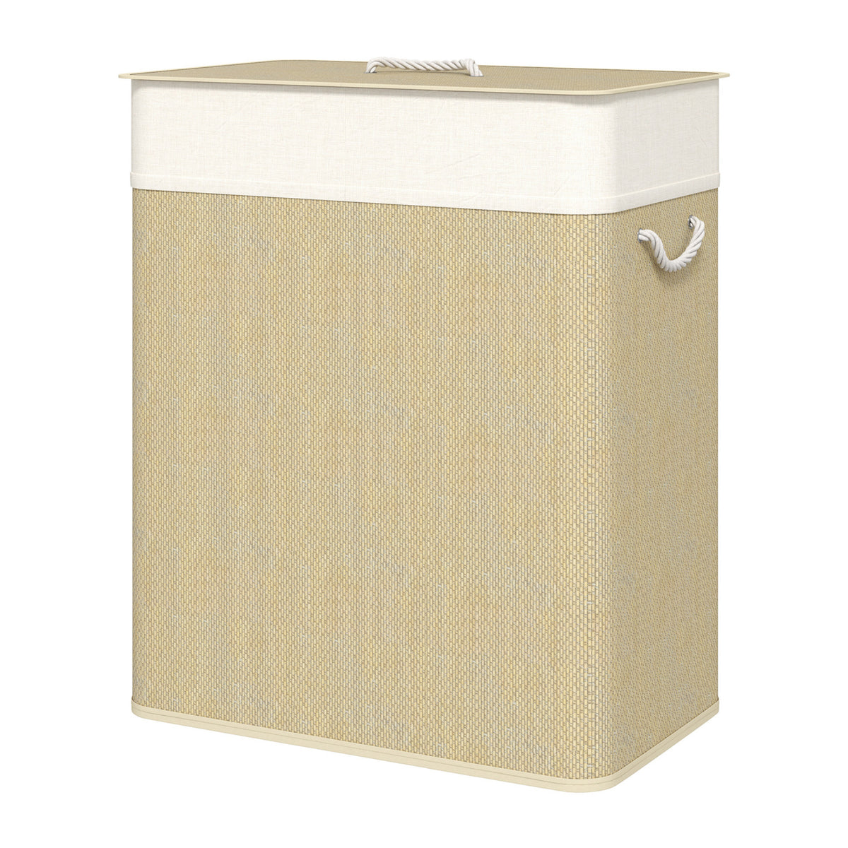 Modern European furniture - Natural Bamboo Double Laundry Hamper - www.oroa.com