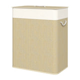 Modern European furniture - Natural Bamboo Double Laundry Hamper - www.oroa.com