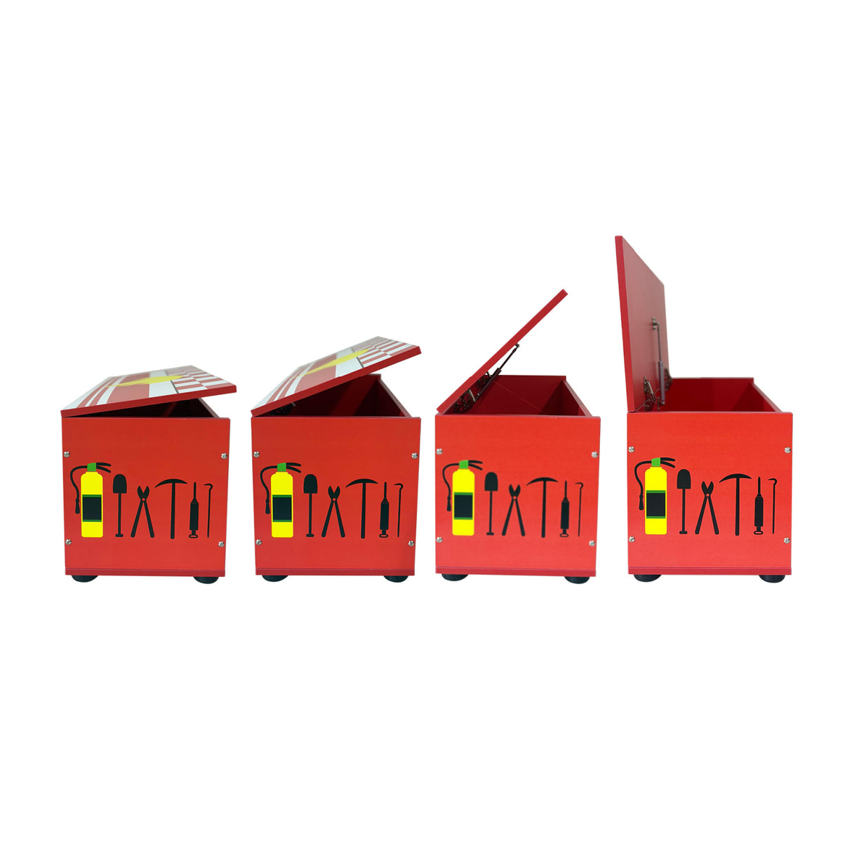 Fire Truck Storage Soft-Close Toy Box | OROA Kids