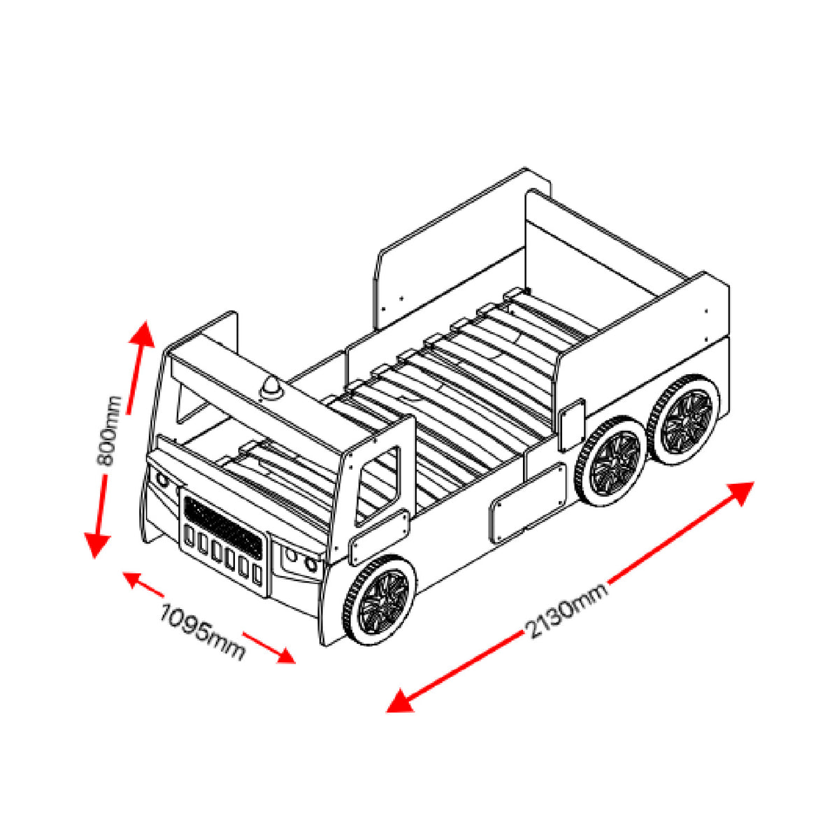 Little Heroes Fire Truck Bed | OROA Kids