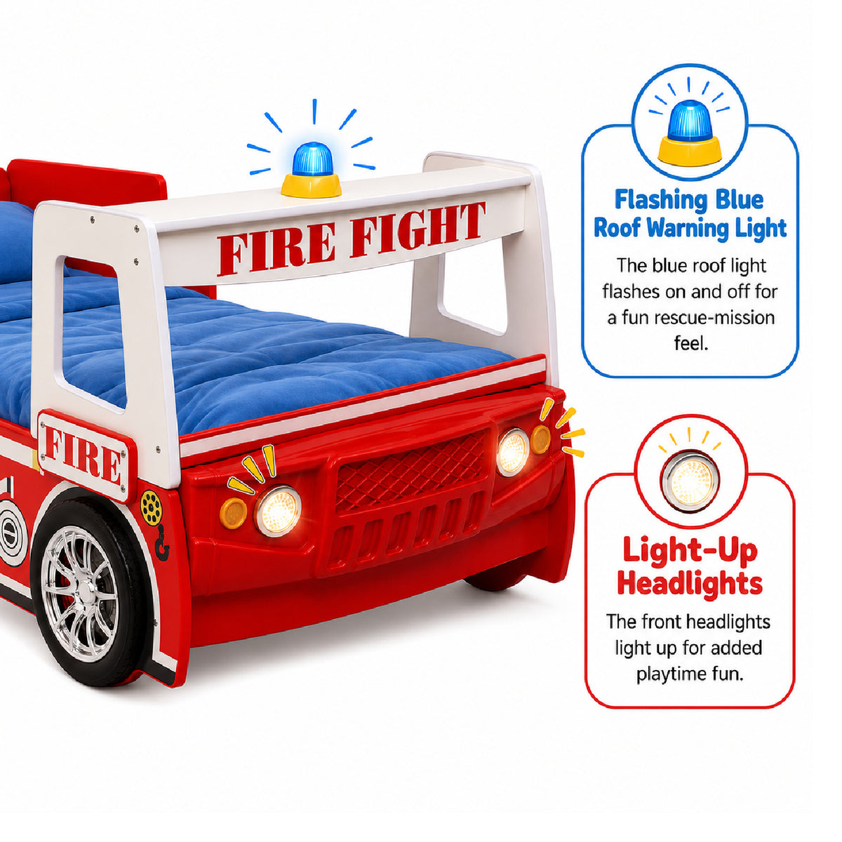 Little Heroes Fire Truck Bed | OROA Kids