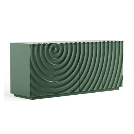 Mid Century Green Accent Sideboard | OROA