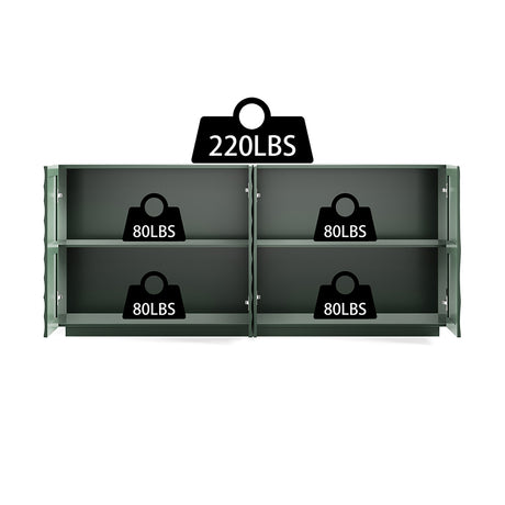 Mid Century Green Accent Sideboard | OROA
