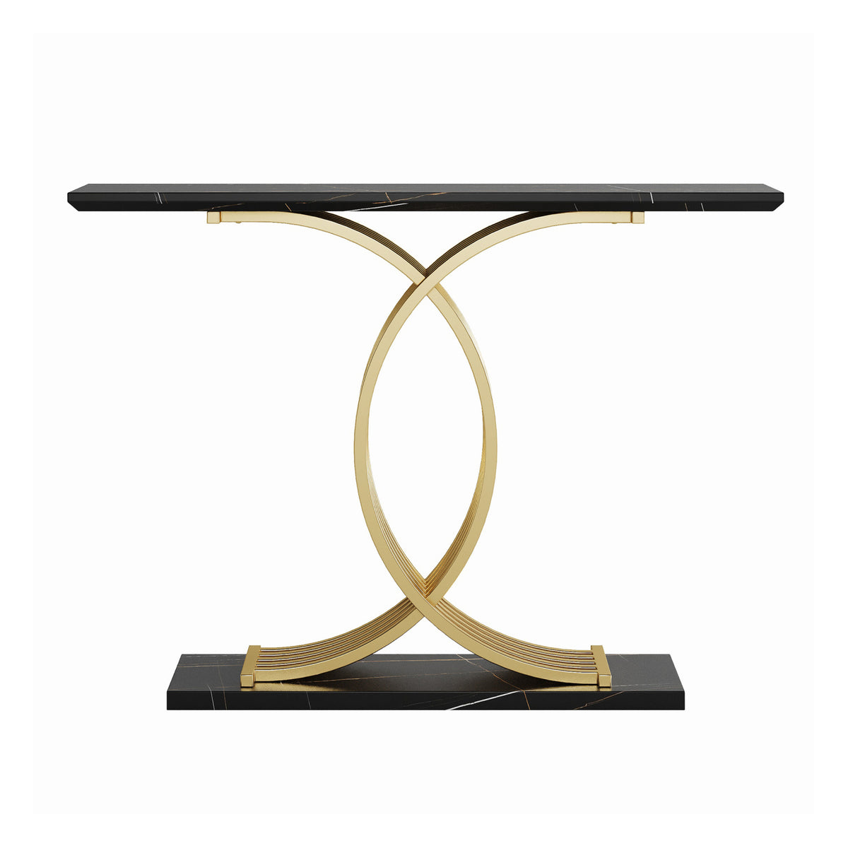 Modern European furniture - Black & Gold Console Table - www.oroa.com
