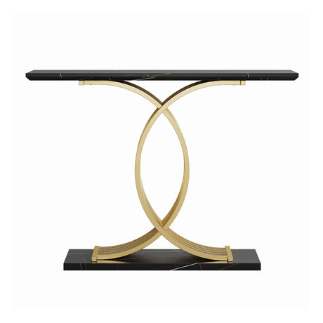 Modern European furniture - Black & Gold Console Table - www.oroa.com