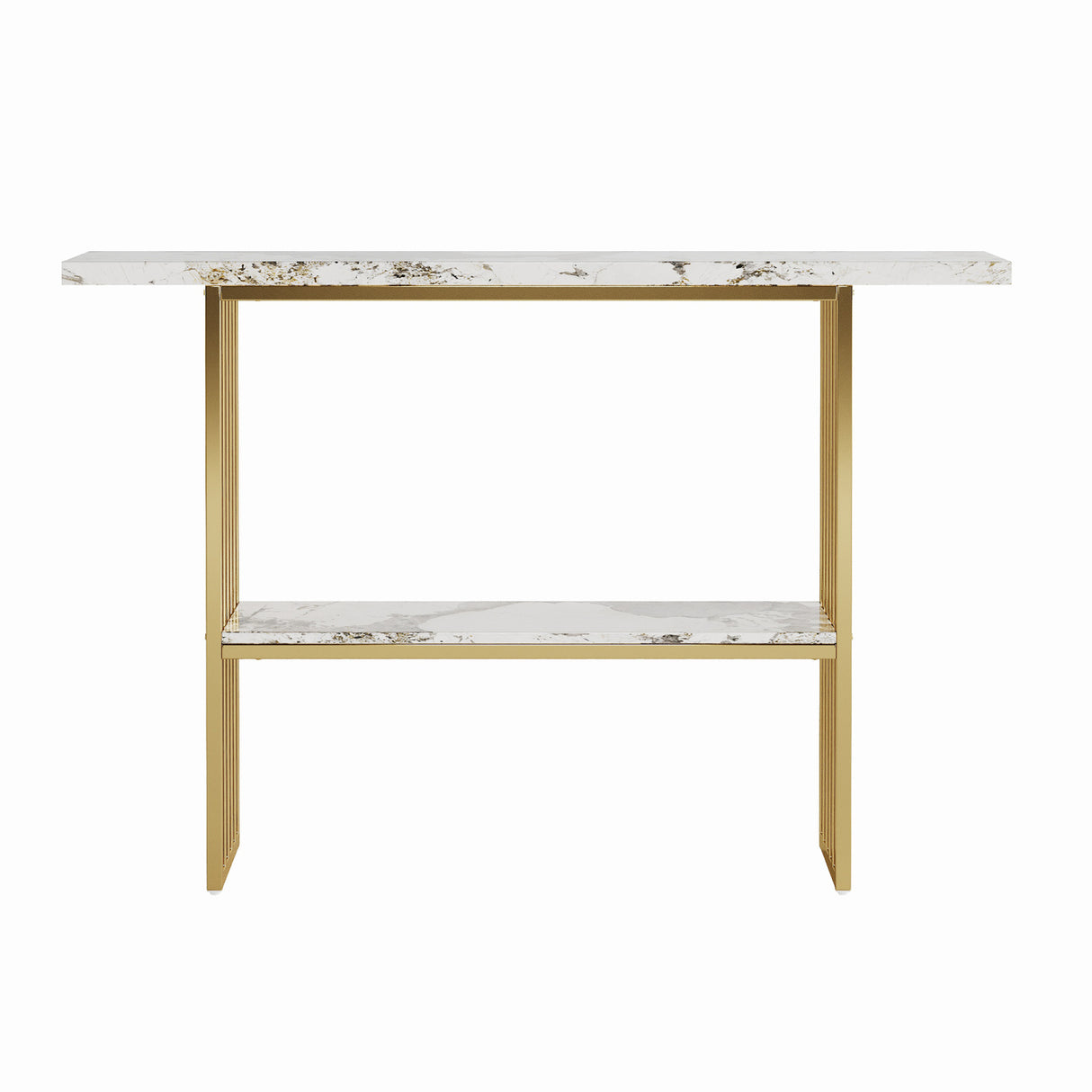 Modern Gold Metal Frame Console Table | OROA
