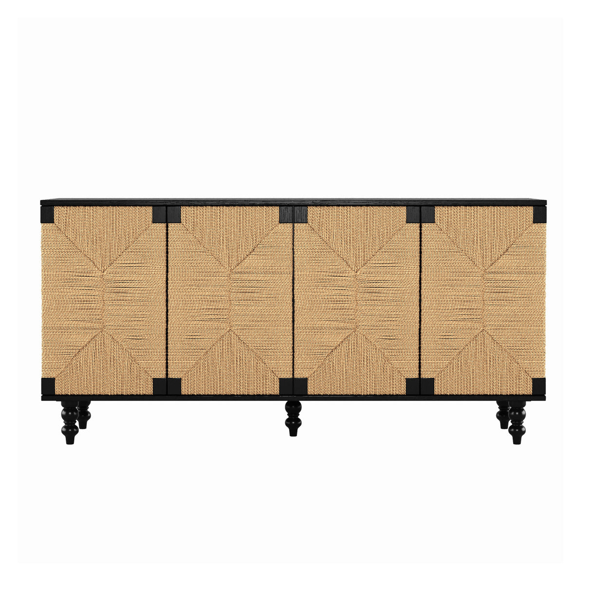 Natural Wood Sideboard Buffet Storage Cabinet | OROA