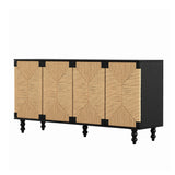 Natural Wood Sideboard Buffet Storage Cabinet | OROA