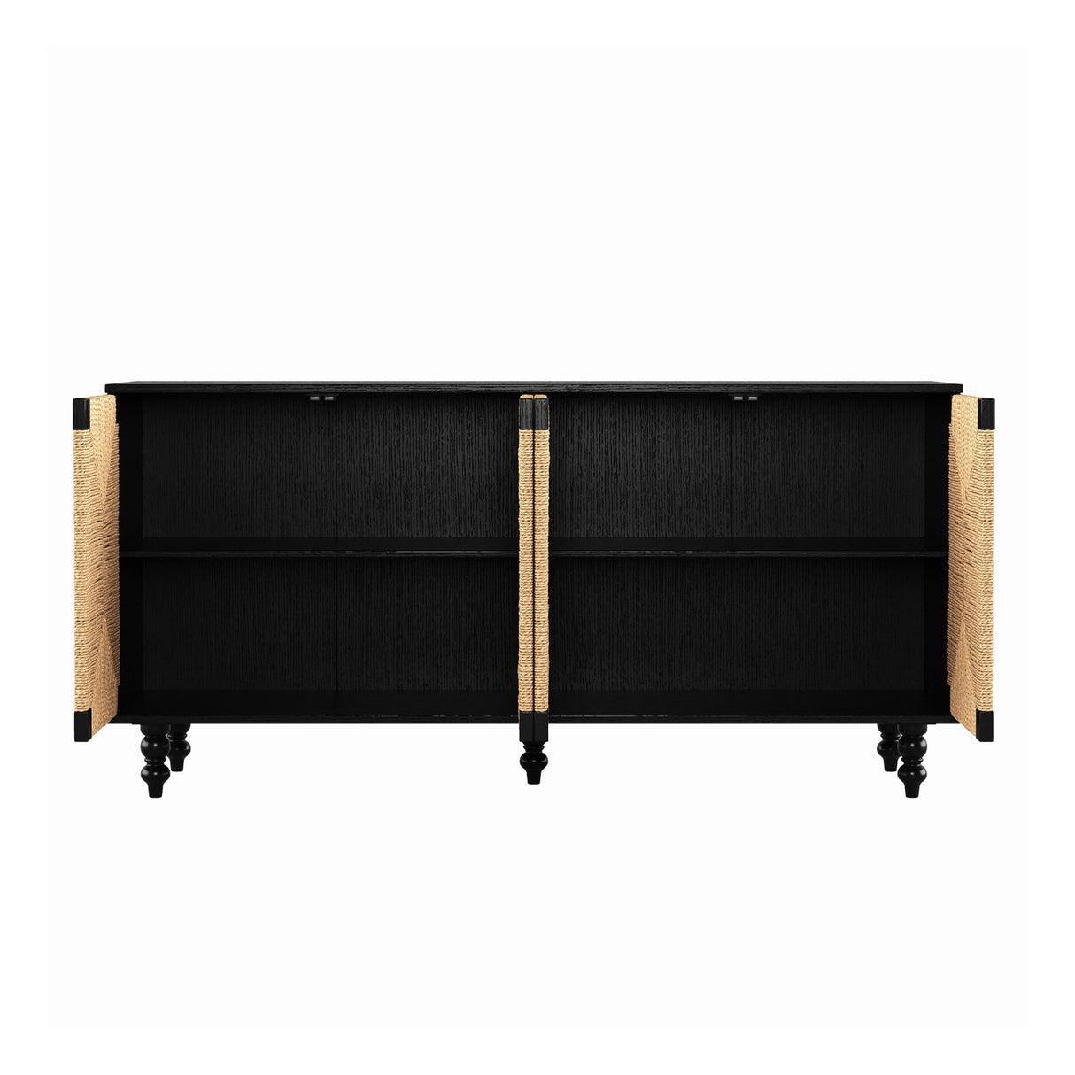 Natural Wood Sideboard Buffet Storage Cabinet | OROA