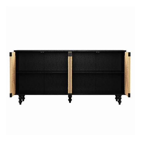 Natural Wood Sideboard Buffet Storage Cabinet | OROA